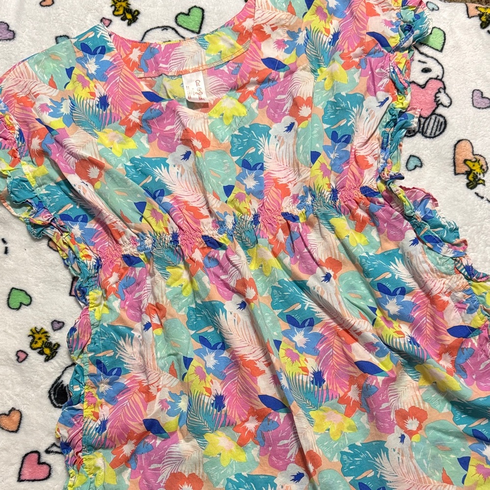 Colorful Floral coverup